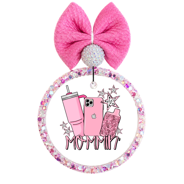 Mommin' Pink Glitter Freshie