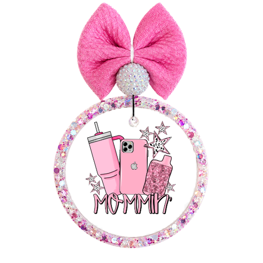 Mommin' Pink Glitter Freshie