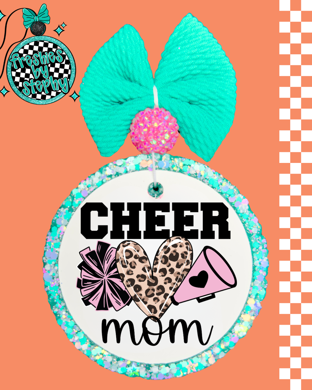 Cheer Mom Car Freshie | Cheerleading Mom Gift | Sports Mom Air Freshener