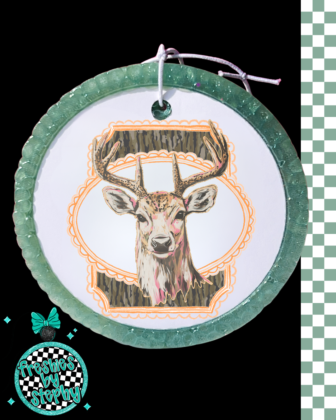 Rustic Deer Freshie – Hunting Car Air Freshener Gift