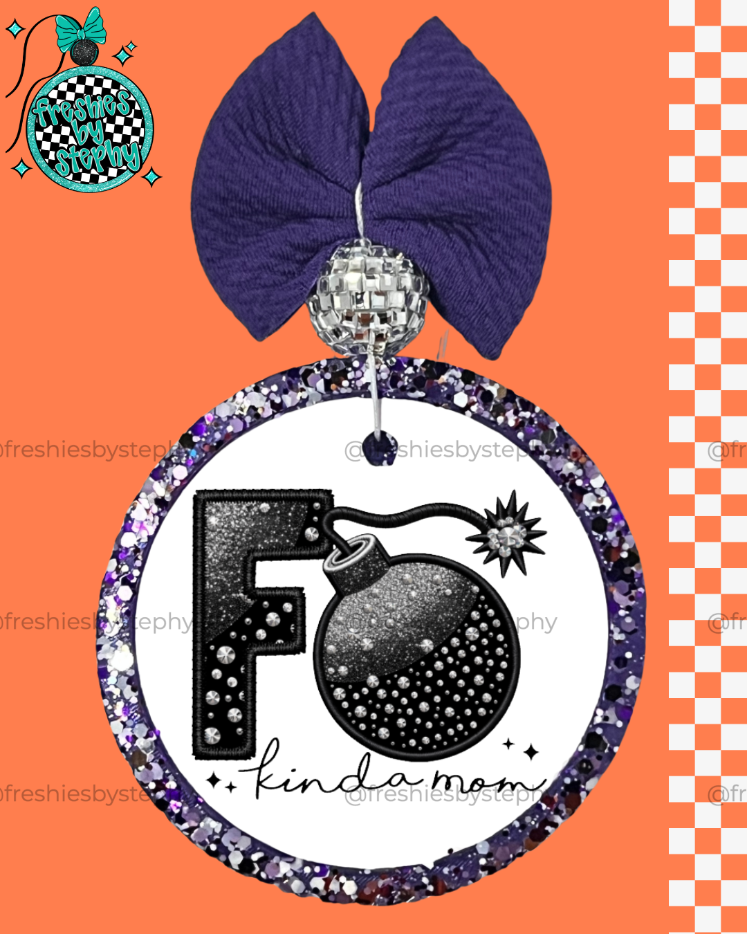 F Bomb Mom Car Air Freshener | Funny Mom Life Chaos Freshie