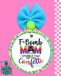 F Bomb Mom Car Freshie | Funny Mom Car Air Freshener | Sassy Mom Gift