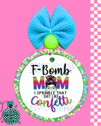 F Bomb Mom Car Freshie | Funny Mom Car Air Freshener | Sassy Mom Gift