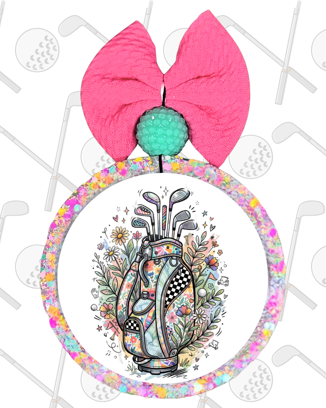 decorative golf back air freshener