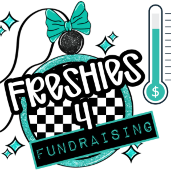 Logo with 'Freshies 4 Fundraising' text, checkered pattern, and thermometer graphic on a white background.