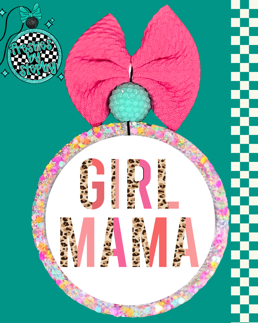 Girl Mama Car Freshie | Cute Mom Air Freshener