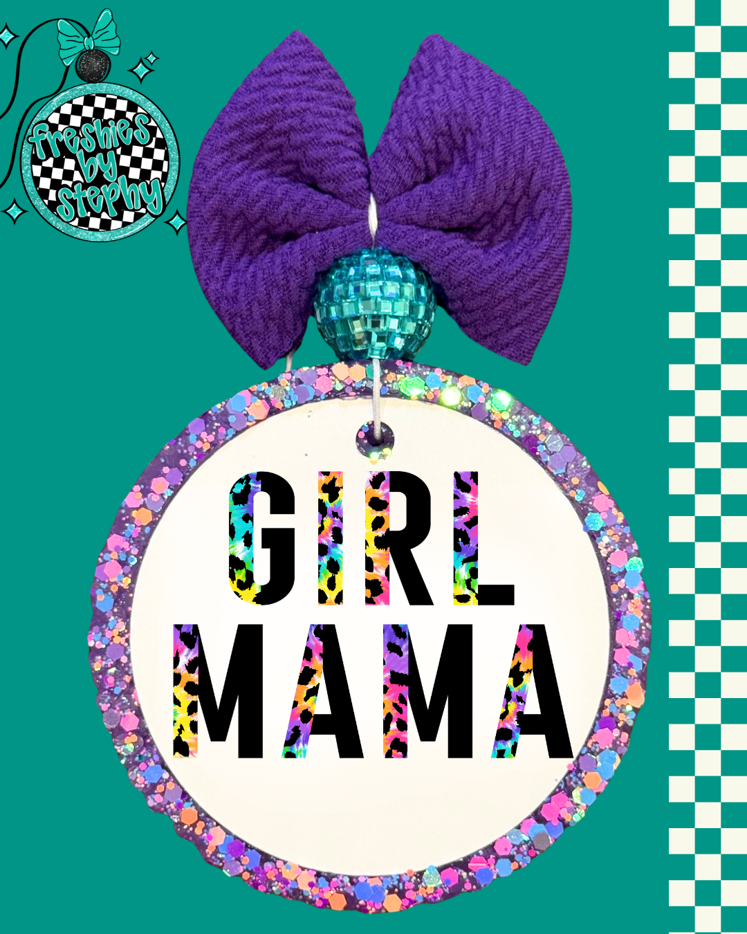 Girl Mama Car Freshie | Cute Mom Car Air Freshener | Trendy Mama Gift