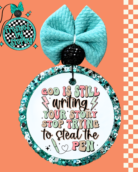 God Is Still Writing Your Story Christian Freshie – Inspirational Faith Car Air Freshener