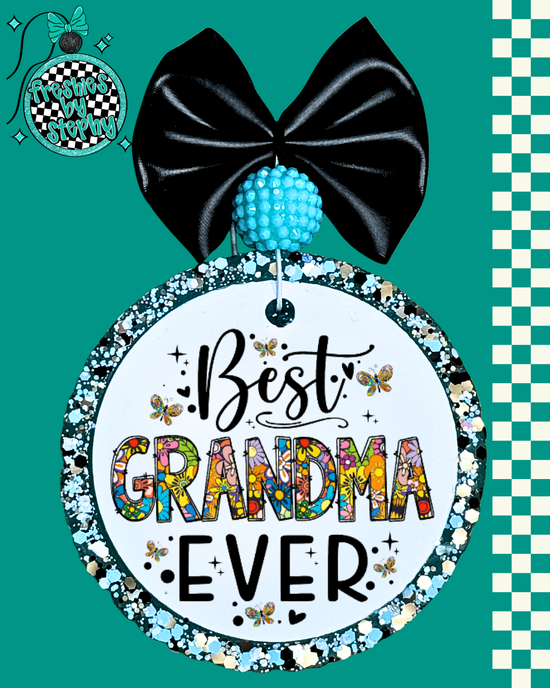 Best Grandma Ever Car Freshie – Grandma Gift Car Air Freshener