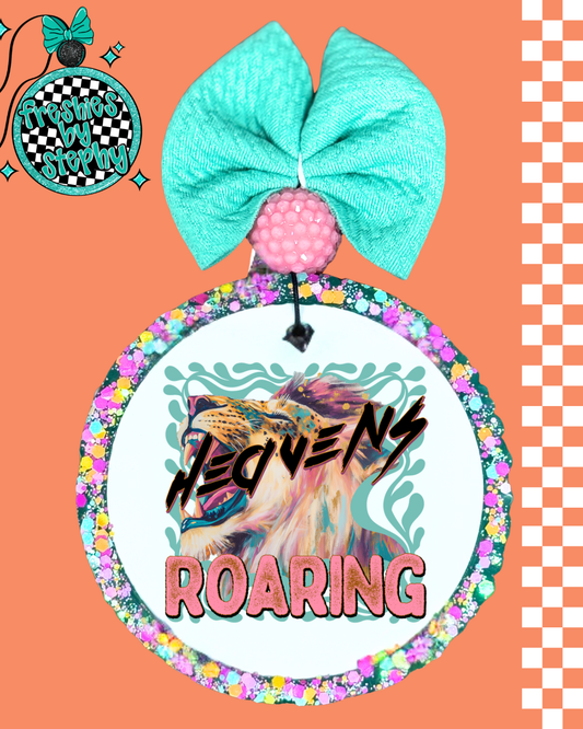 Heaven’s Roaring Christian Freshie – Bold Lion Faith Car Air Freshener
