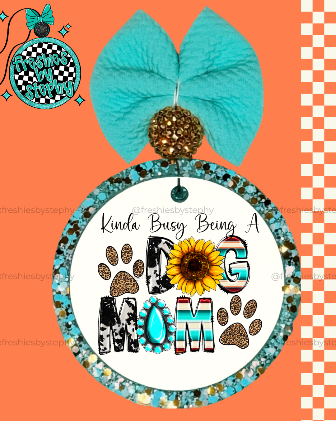 Kinda Busy Being a Dog Mom Freshie | Funny Dog Lover Car Air Freshener