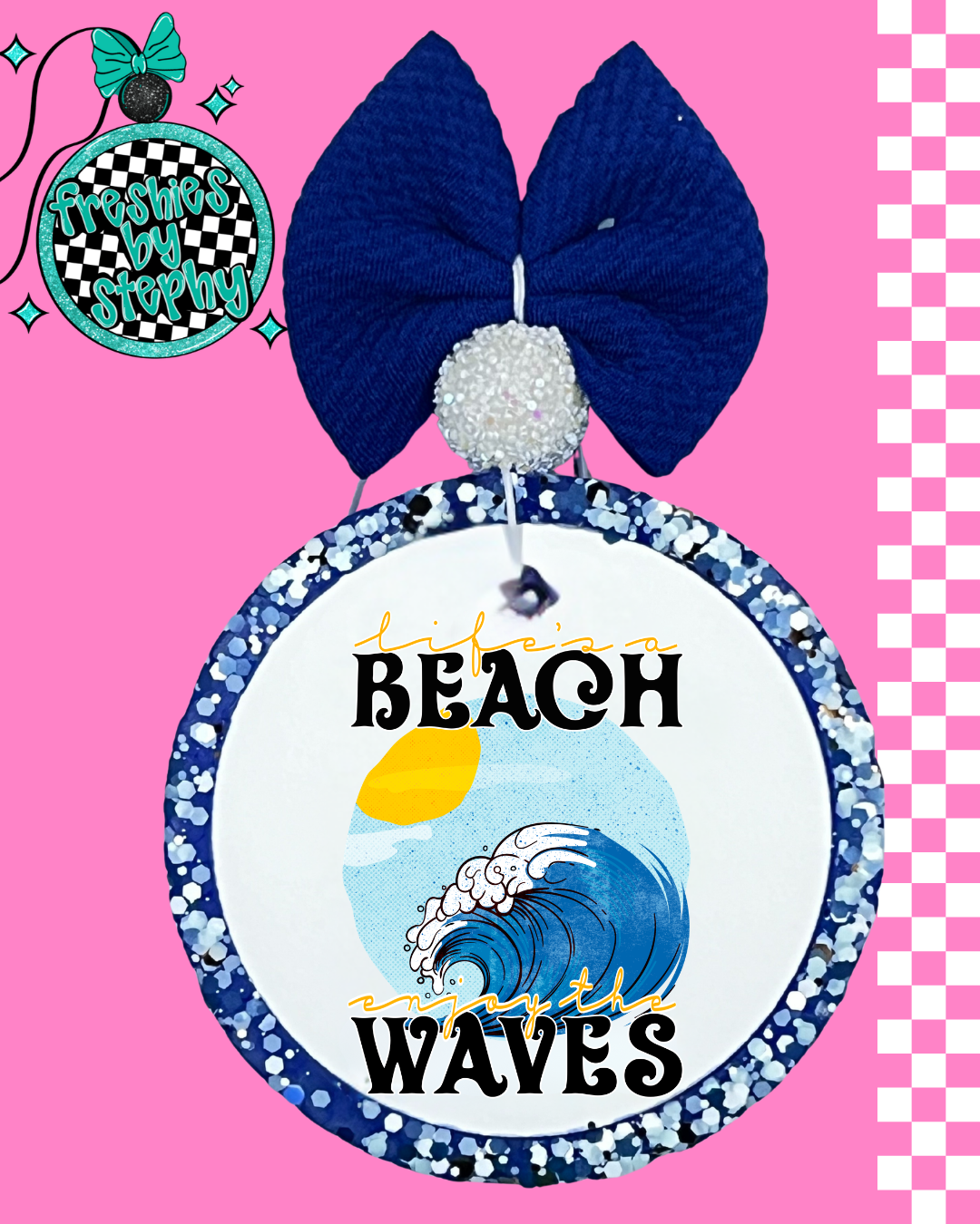 Life’s a Beach Freshie – Beach Wave Car Air Freshener