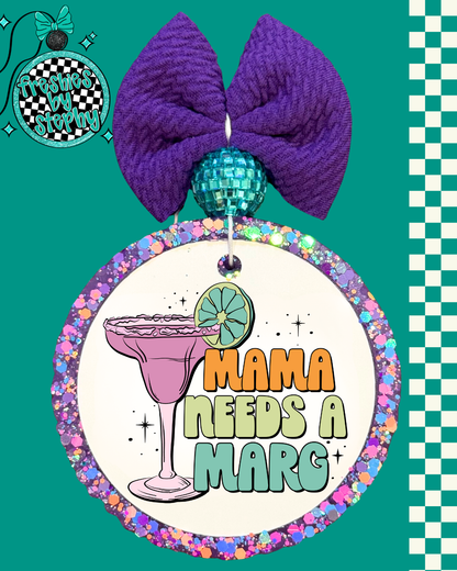 Mama Needs a Marg Car Air Freshener | Funny Mom Margarita Gift