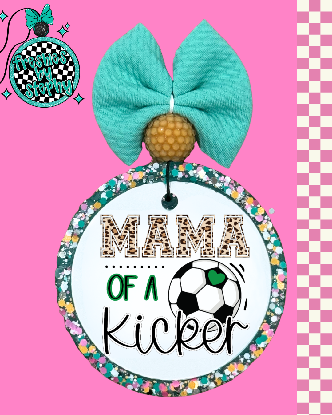 Soccer Mom Car Freshie | Mama of a Kicker Gift | Sports Mom Air Freshener