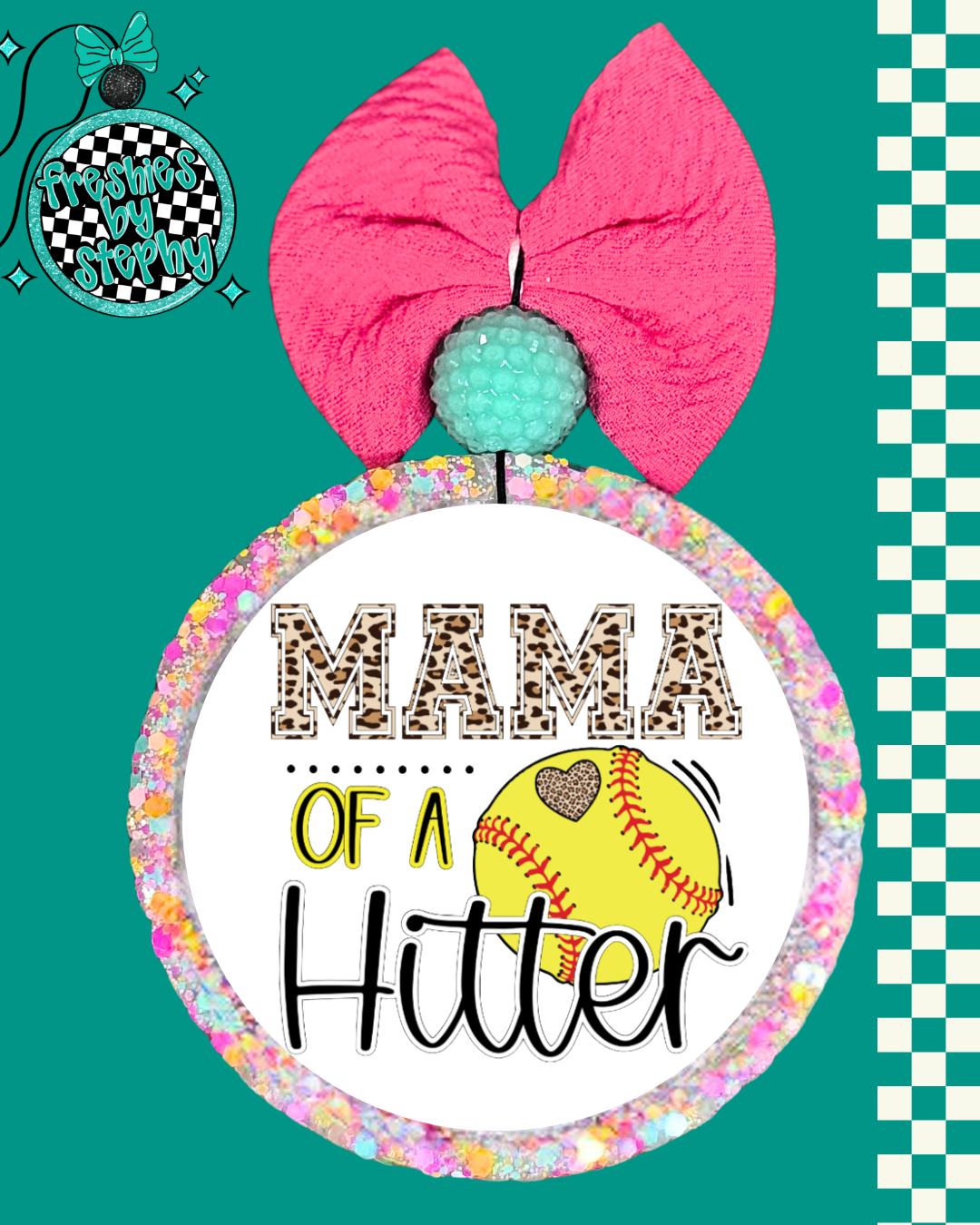 Softball Mom Car Freshie | Mama of a Hitter Gift
