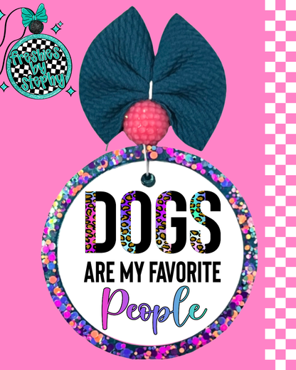Dogs Are My Favorite People | Dog Lover Car Freshie