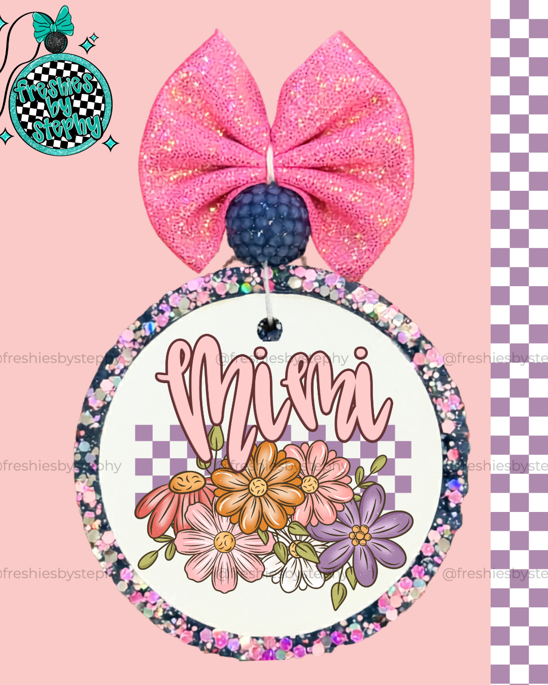 Mimi Car Air Freshener Gift | Floral Freshie for Mimi
