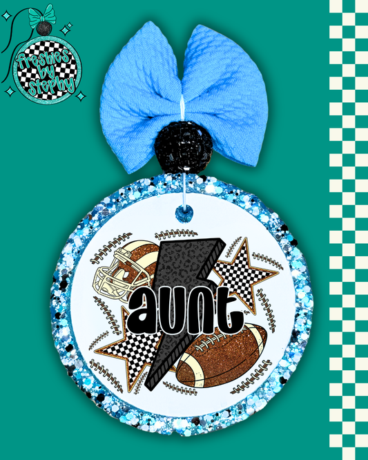 Football Aunt Car Freshie | Sports Aunt Gift