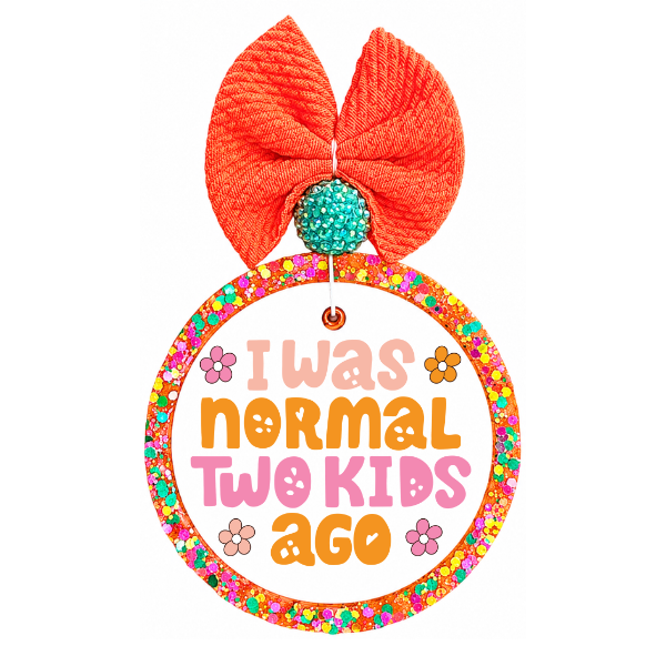 I Was Normal Two Kids Ago Funny Mom Freshie
