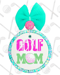 Golf Mom Freshie – Pink & Mint Golf Car Freshener
