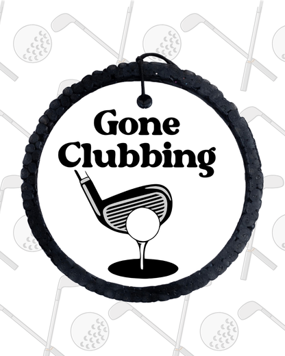 Gone Clubbing Golf Freshie – Funny Golf Air Freshener