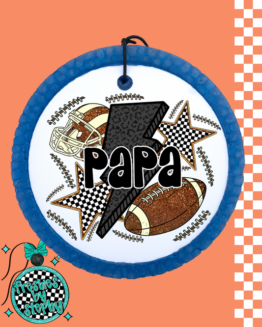 Football Papa Car Freshie | Sports Grandpa Gift