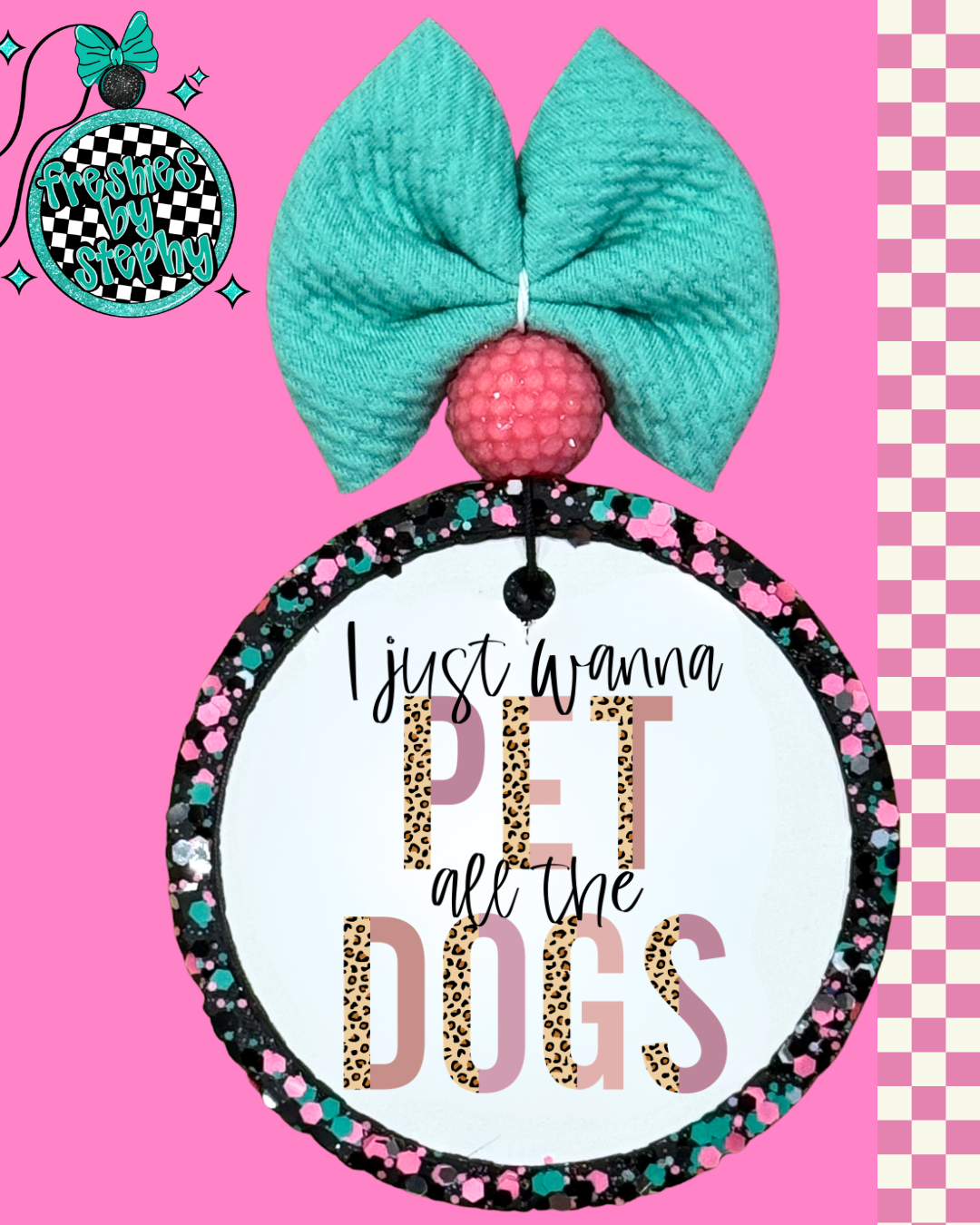 I Just Wanna Pet All The Dogs Car Freshie – Funny Dog Lover Gift