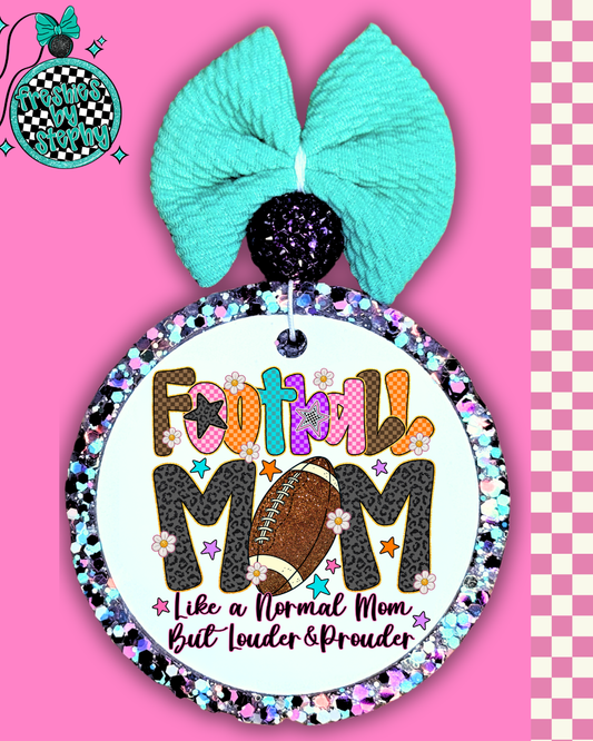 Football Mom Car Freshie | Loud & Proud Sports Mom Gift | Game Day Air Freshener