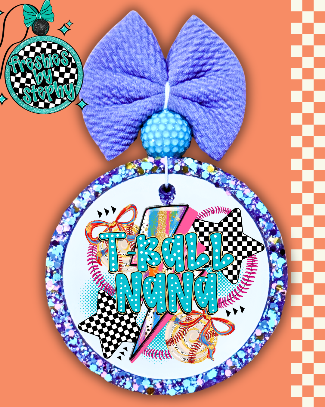 T-Ball Nana Car Freshie | Cute Sports Nana Air Freshener