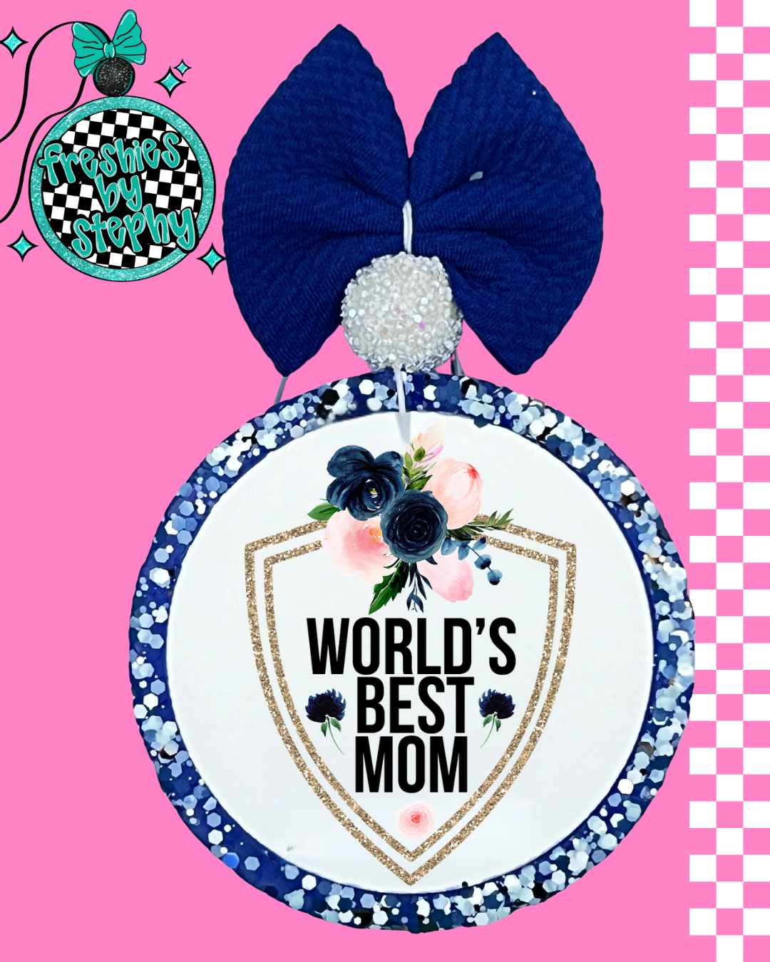 World’s Best Mom Car Freshie – Mom Gift Air Freshener